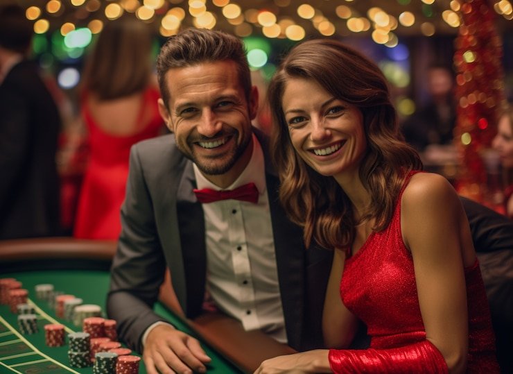Tampilan permainan live casino makoslot dengan meja blackjack dan roulette